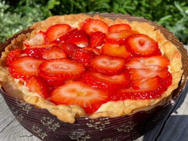 4 individual CJ's strawberry tarts