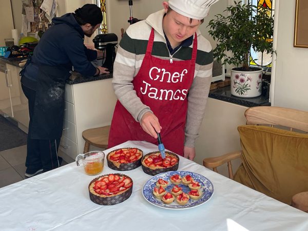 4 individual CJ's strawberry tarts - Image 2