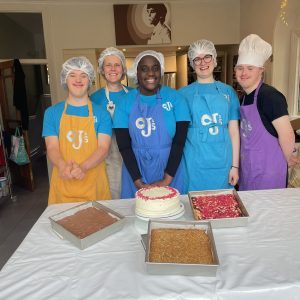 8 white chocolate and damson blondies