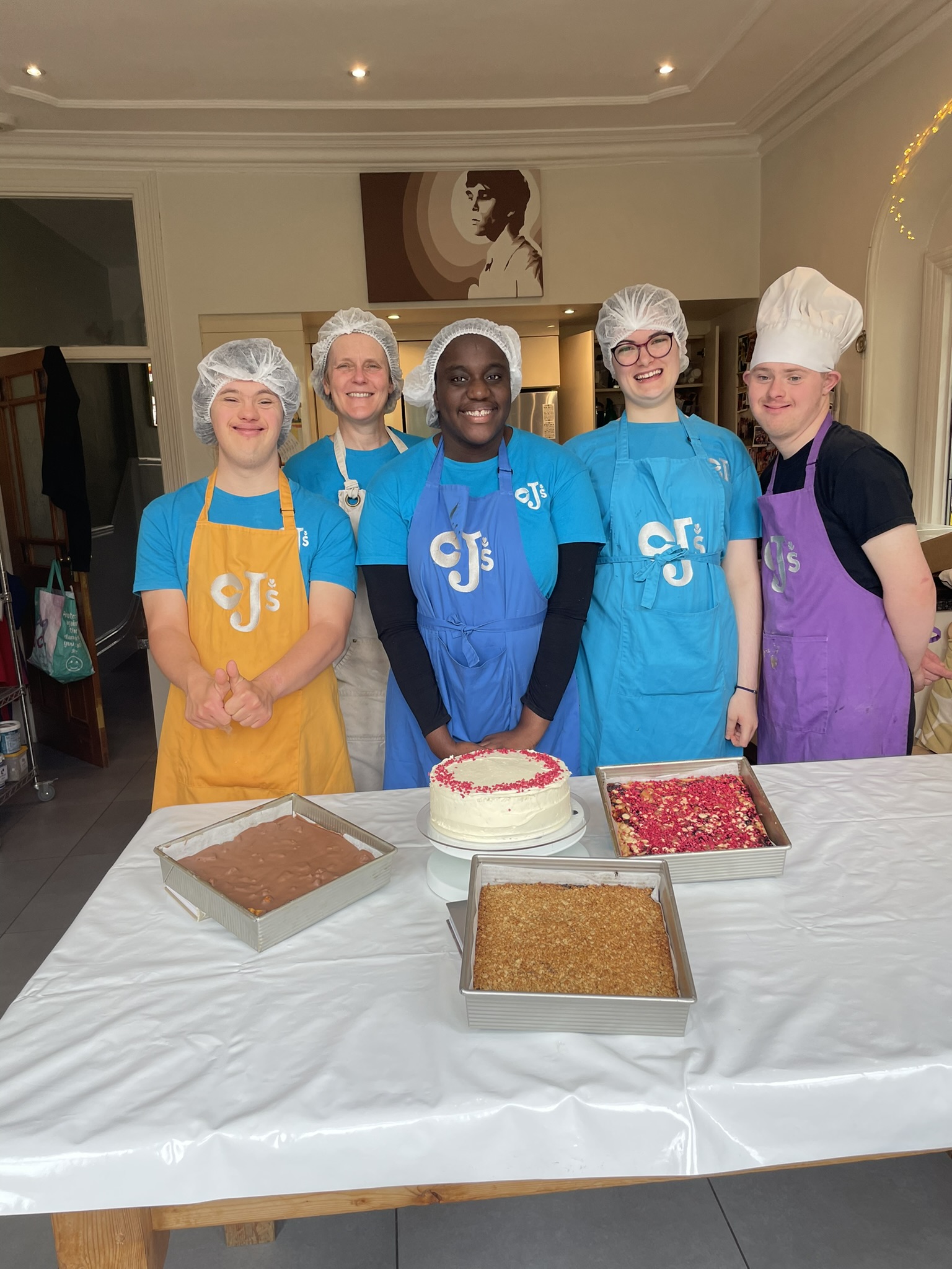 8 white chocolate and damson blondies